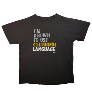 GRIMM Tee Shirt Extra Large US XL Statement Quote Known to Use Colorful Language